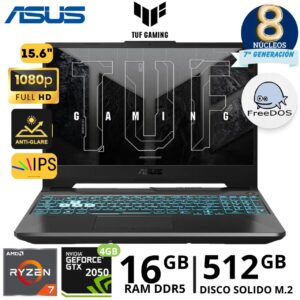Asus Tuf Gaming FA506NFR-HN014 AMD Ryzen 7 - 7435HS, 15.6"FHD, Ram 16Gb, SSD 512Gb, FreeDos