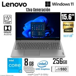 LENOVO V15 G4 IRU INTEL CORE I3-1315U 8GB RAM 256GB SSD 15.6' FHD - 83A100ELLM